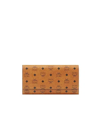 Mcm Visetos-print Leather Wallet