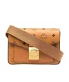 Mcm Visetos-print Messenger Bag In Brown