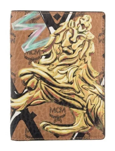 Pre-owned Mcm Visetos Printed Bifold Wallet In Brown