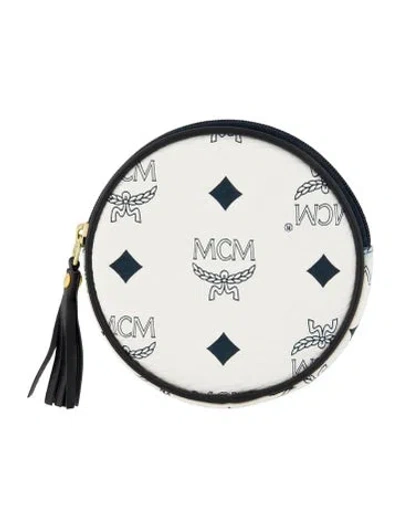 Pre-owned Mcm Visetos Printed Wallet In Multi