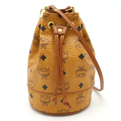 Pre-owned Mcm Visetos Pvc Leather Shoulder Bag ()