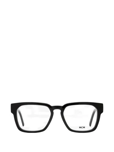 Mcm Visetos Square-frame Glasses In Orange