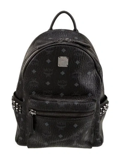 Pre-owned Mcm Visetos Stark In Black