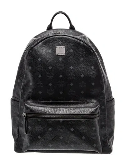 Pre-owned Mcm Visetos Stark Large In White
