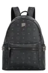 Mcm Visetos Stark Side Studs Backpack In Black