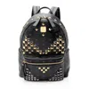 Mcm Visetos Studded Stark Medium Backpack In Black