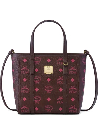 Mcm Toni Double-handle Shoulder Bag In Red
