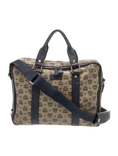 Pre-owned Mcm Visetos Top Handle Bag Vintage In Multi