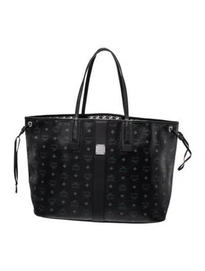 Pre-owned Mcm Visetos Tote Xxl W/ Tags In Black