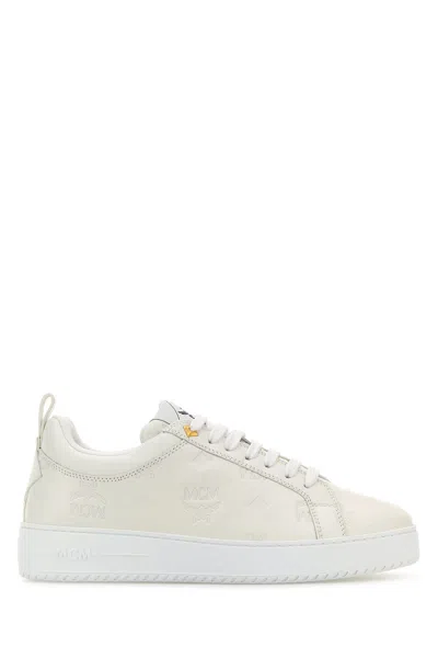 MCM MCM WHITE LEATHER NEW TERRAIN SNEAKERS