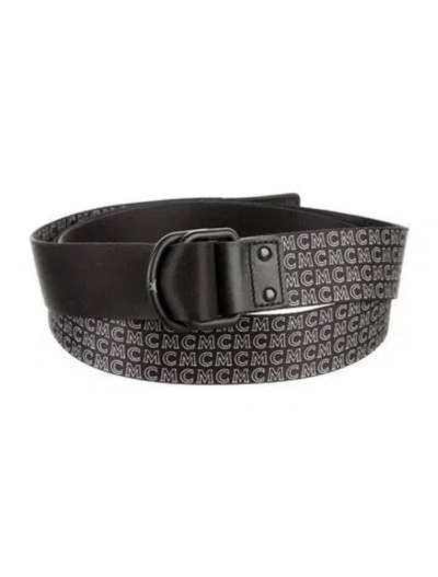 Pre-owned Mcm Waist Belt In Black