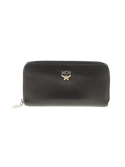 Pre-owned Mcm Wallet In Black