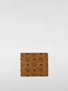 Mcm Small Monogram-print Bi-fold Wallet In 棕色
