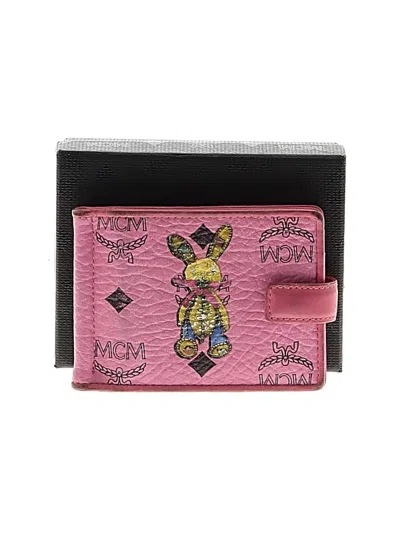 Pre-owned Mcm Wallet In Pink