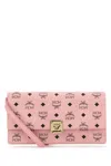 Mcm Printed Canvas Aren Wallet In Pink