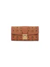 Mcm Wallet With Chain In Brown