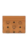 Mcm Women Portacarte Monogram Logo In Brown