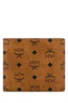 Mcm Visetos Monogram Wallet In Brown