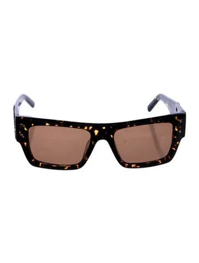 Pre-owned Mcm Wayfarer Tinted Sunglasses In Brown
