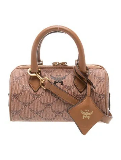 Pre-owned Mcm Weekender Bag In Brown