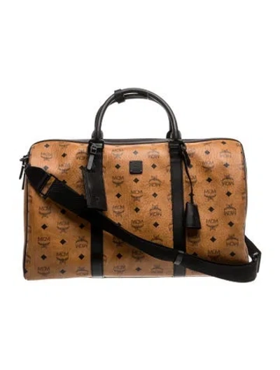 Pre-owned Mcm Weekender Bag In Brown