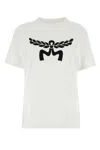 Mcm Ribbed Crew-neck Cotton T-shirt With Graphic Print