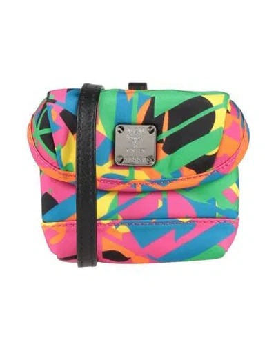 Mcm Woman Belt Bag Fuchsia Size - Textile Fibers