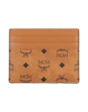 Mcm Woman Cardholder Tan Size - Leather In Brown
