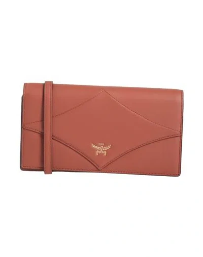 Mcm Woman Cross-body Bag Light Brown Size - Leather In Sand