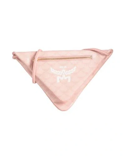 Mcm Woman Cross-body Bag Light Pink Size - Textile Fibers