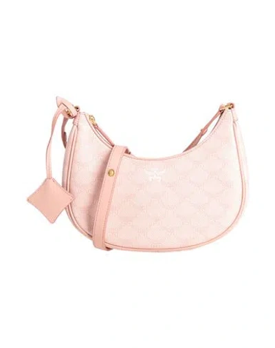 Mcm Woman Cross-body Bag Light Pink Size - Textile Fibers