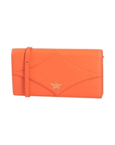Mcm Woman Cross-body Bag Orange Size - Leather