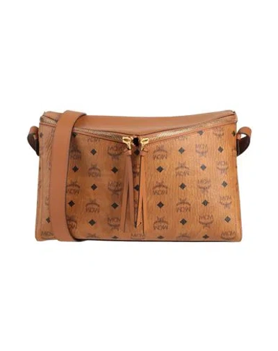 Mcm Woman Cross-body Bag Tan Size - Leather In Brown
