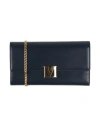 Mcm Woman Crossbody Wallet Midnight Blue Size - Leather