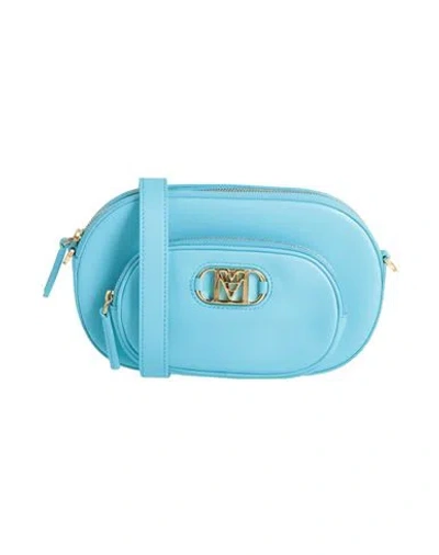 Mcm Woman Handbag Azure Size - Leather In Blue