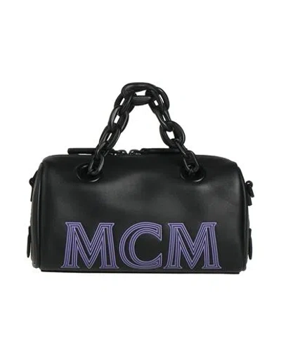 Mcm Woman Handbag Black Size - Leather