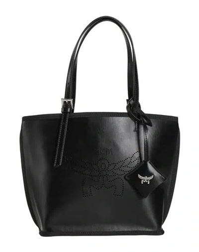 Mcm Woman Handbag Black Size - Leather
