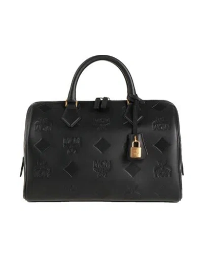 Mcm Woman Handbag Black Size - Leather