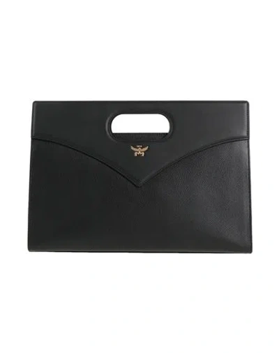 Mcm Woman Handbag Black Size - Leather