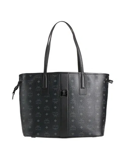 Mcm Woman Handbag Black Size - Textile Fibers