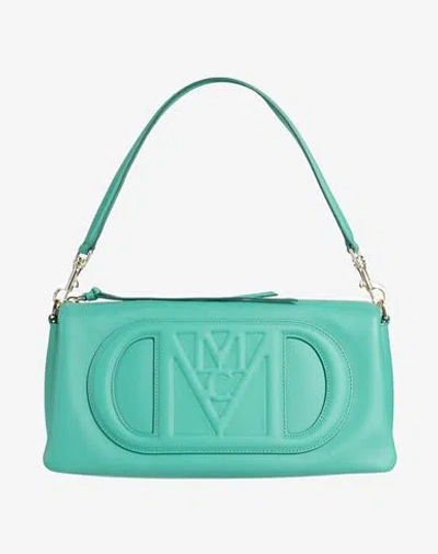 Mcm Woman Handbag Green Size - Leather