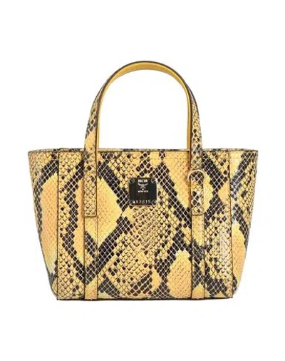 Mcm Woman Handbag Marigold Size - Leather In Yellow