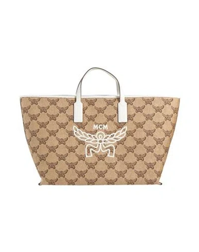 Mcm Woman Handbag Sand Size - Textile Fibers