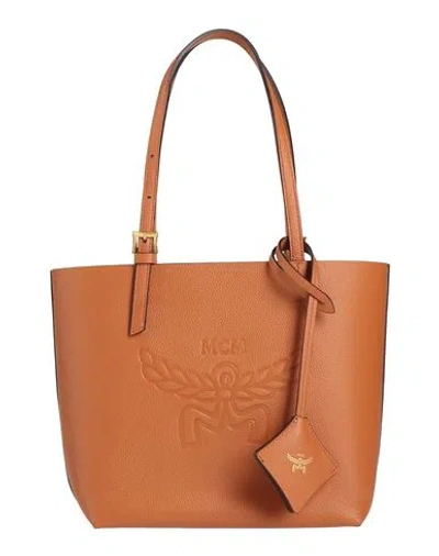 Mcm Woman Handbag Tan Size - Leather In Brown