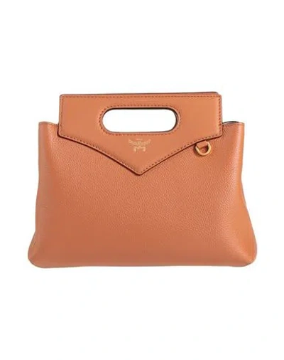 Mcm Woman Handbag Tan Size - Leather In Brown