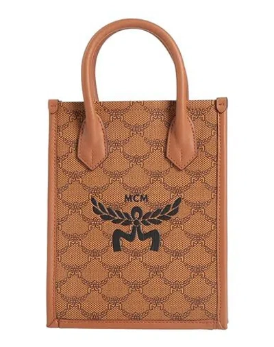Mcm Woman Handbag Tan Size - Leather In Brown