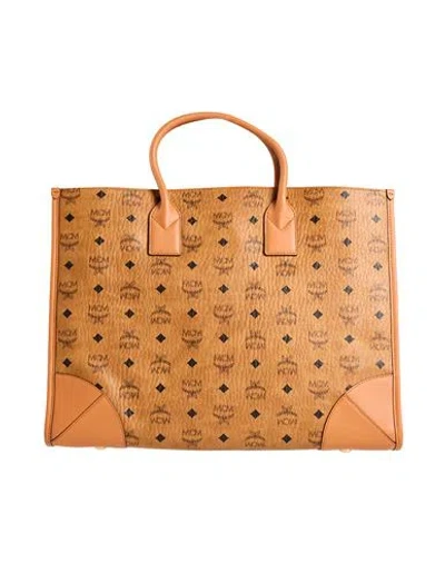 Mcm Woman Handbag Tan Size - Leather In Brown