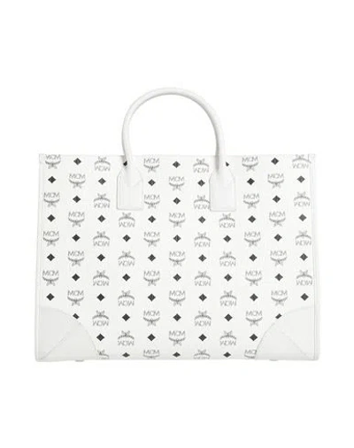 Mcm Woman Handbag White Size - Leather