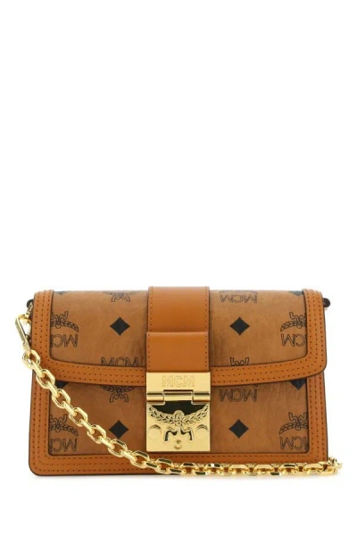 Mcm Logo Detailed Chained Shoulder Bag In Multicolor
