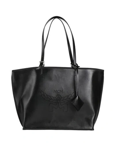 Mcm Woman Shoulder Bag Black Size - Leather